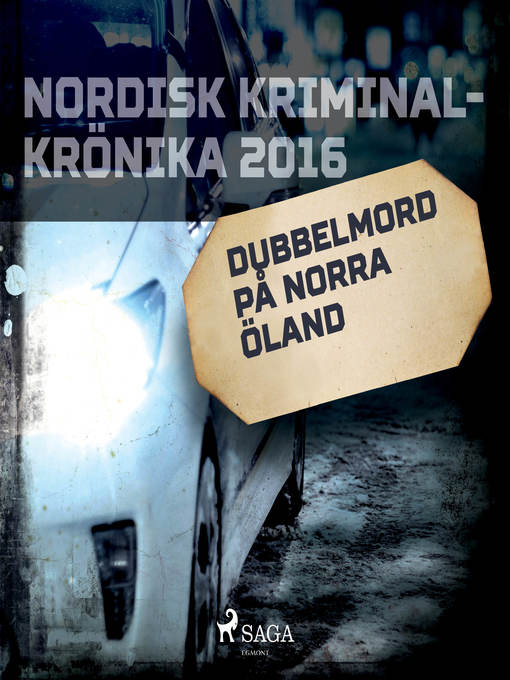Title details for Dubbelmord på norra Öland by Diverse - Wait list